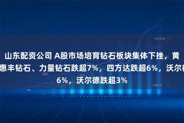 山东配资公司 A股市场培育钻石板块集体下挫，黄河旋风、惠丰钻石、力量钻石跌超7%，四方达跌超6%，沃尔德跌超3%